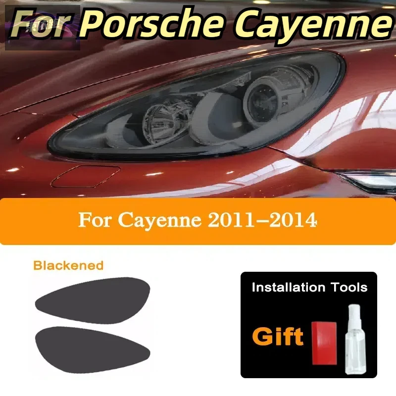 

Для Porsche Cayenne 2019 2020 2011-на 958 автомобильные передние и задние фары защитная пленка против царапин черная прозрачная наклейка из ТПУ