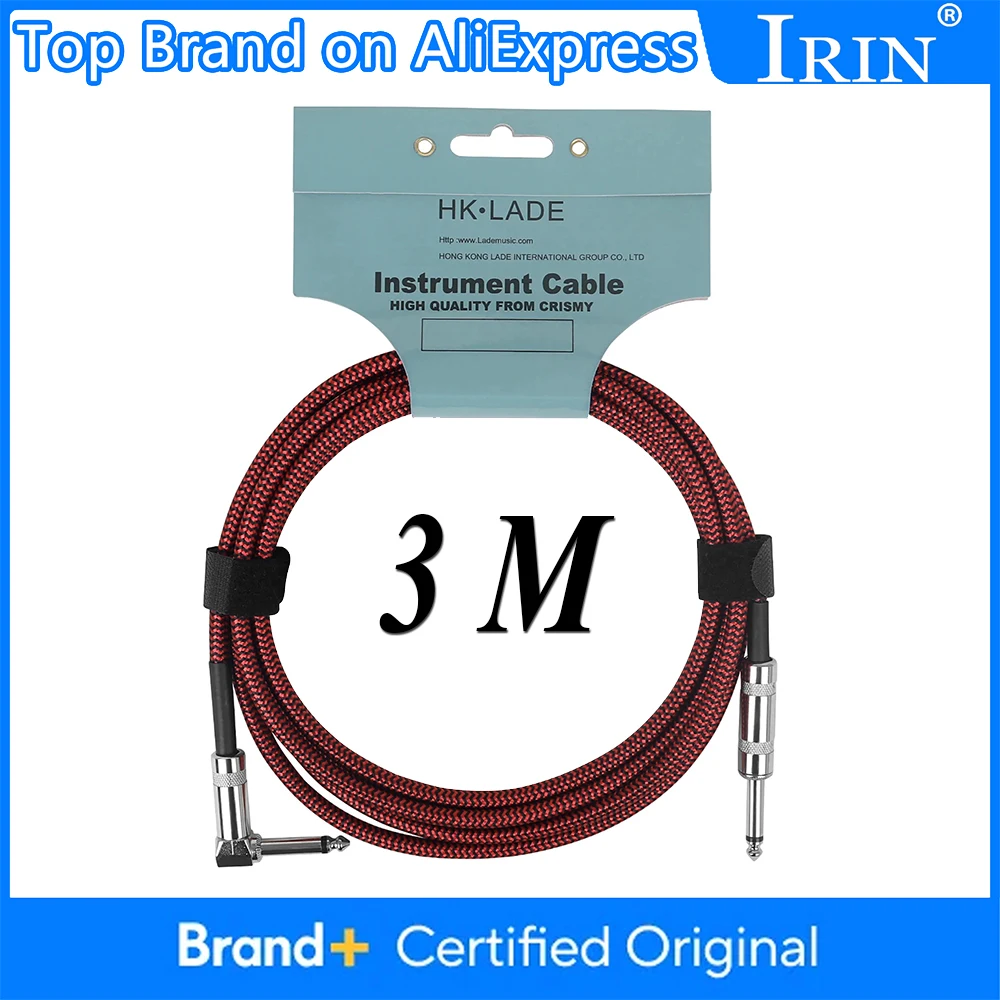 

HK.LADE 3 M Guitar Cable Audio Cable Noise Reduction Line Color Braided Shielded Cable Electric Guitar Bass Accessories
