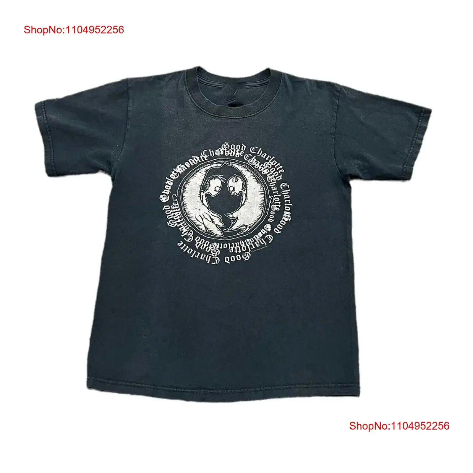 BON CHARLOTTE les chroniques de la vie et de la mort t-shirt pleine taille S 5XL vintage lavé légèrement haut unisexe pour un usage quotidien