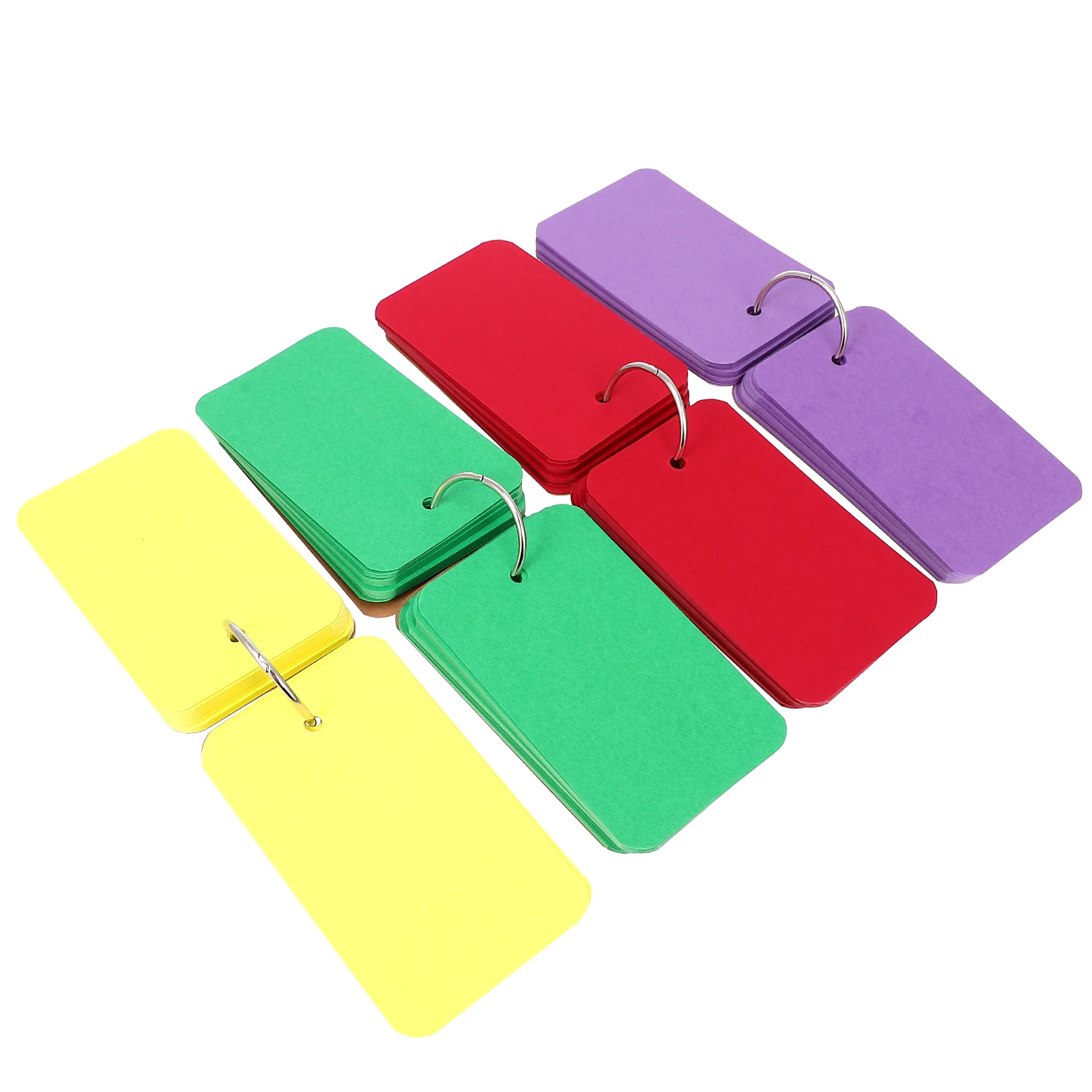 

4Pcs Keychain Mini Notebooks Portable Loose-Leaf Memo Pads Reusable Student Stationery Office School Revision Supplies
