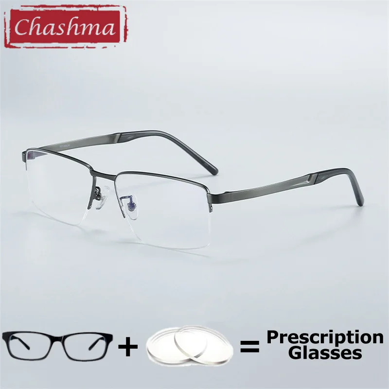 Chashma Prescription Glasses Pure Titanium Men Eyeglasses Frames Reading Eyewear Myopia Farsighted Blue Light Block Spectacles