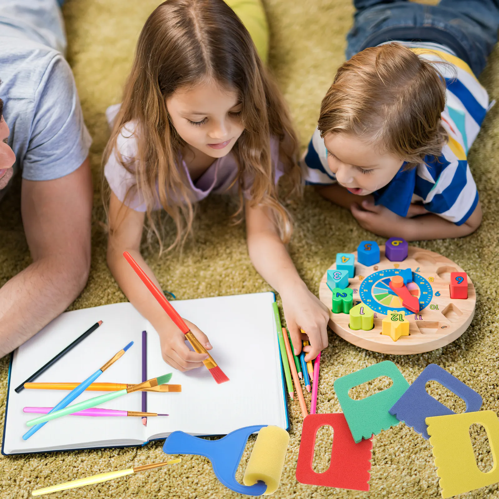 

Paint Brushes Kids Scraping Tool DIY Painting Graffiti Pigment Paint Scraper For Kindergarten Draw Scraper Art Craft Activities