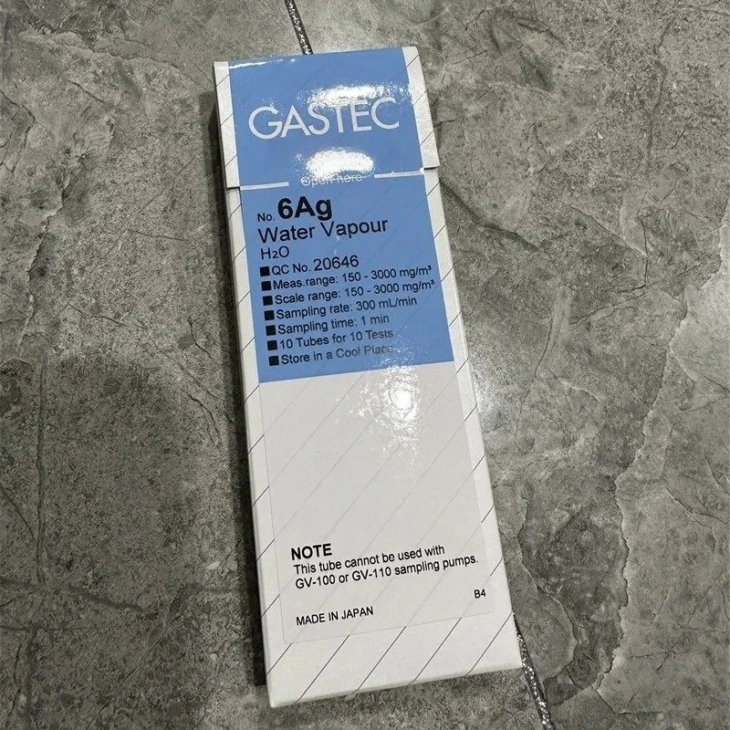 

Японская газоанализационная трубка GASTEC для определения влажности, масляного тумана, N-Ox, C-O, CO2, паров воды 6AG, 109AD