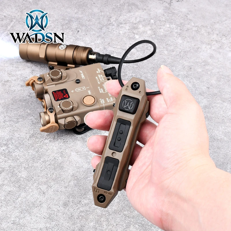 Tactical Augmented Pressure Remote Dual Function Switch For Mlok Keymod DBAL A2 PEQ 15 NGAL MAWL Flashlight Weapon Scout Light