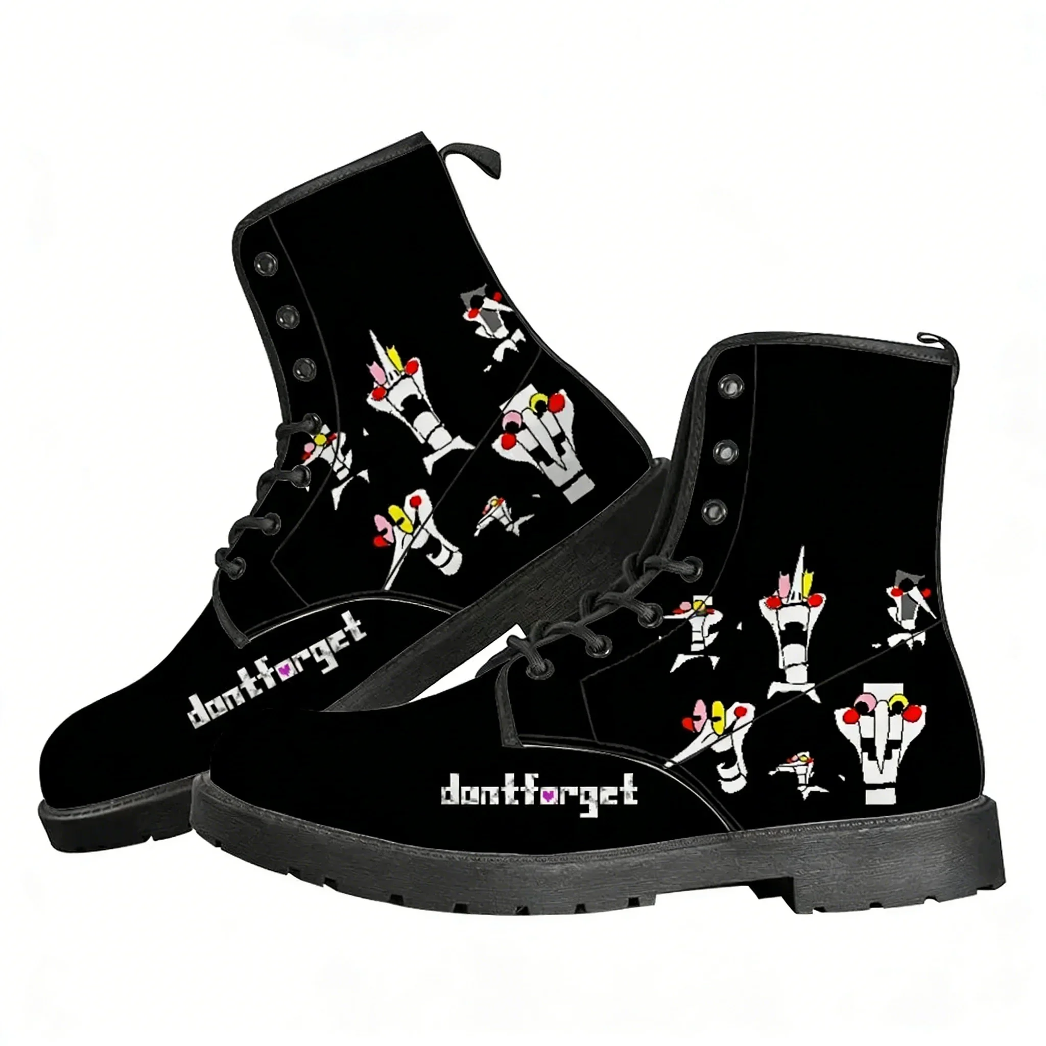 

Deltarune Spamton Undertale Boots Mens Womens Teenager Shoes Casual Boot Outdoor Light Couple Print on Demand Customize Shoe