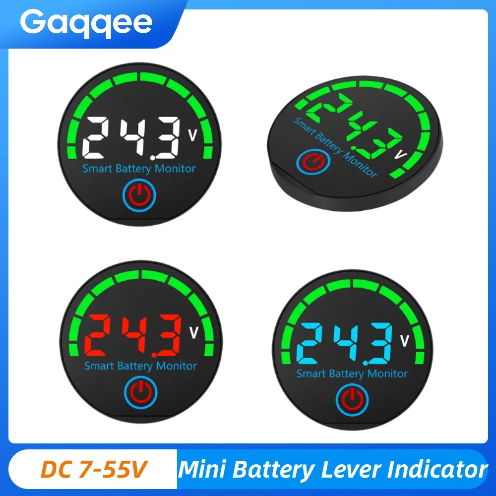 Универсальный индикатор заряда литиевого аккумулятора DC 7-55V с функцией памяти