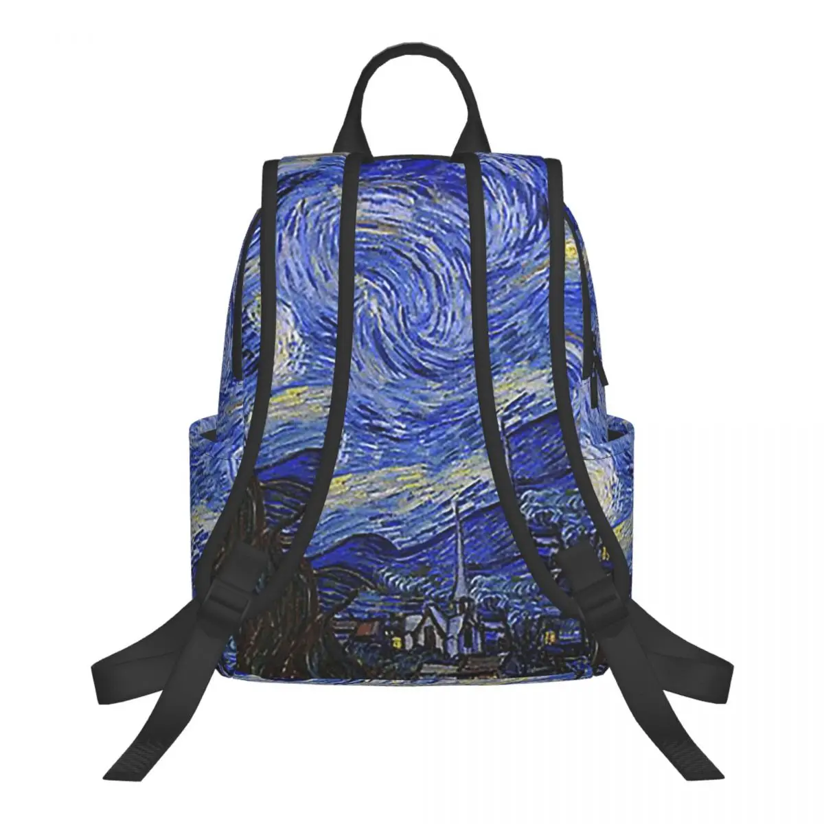 The Starry Night By Vincent Van Gogh Student Backpack School Bag Hiking Travel Daypack for Boys Girls Bookbag Shoulder Bags