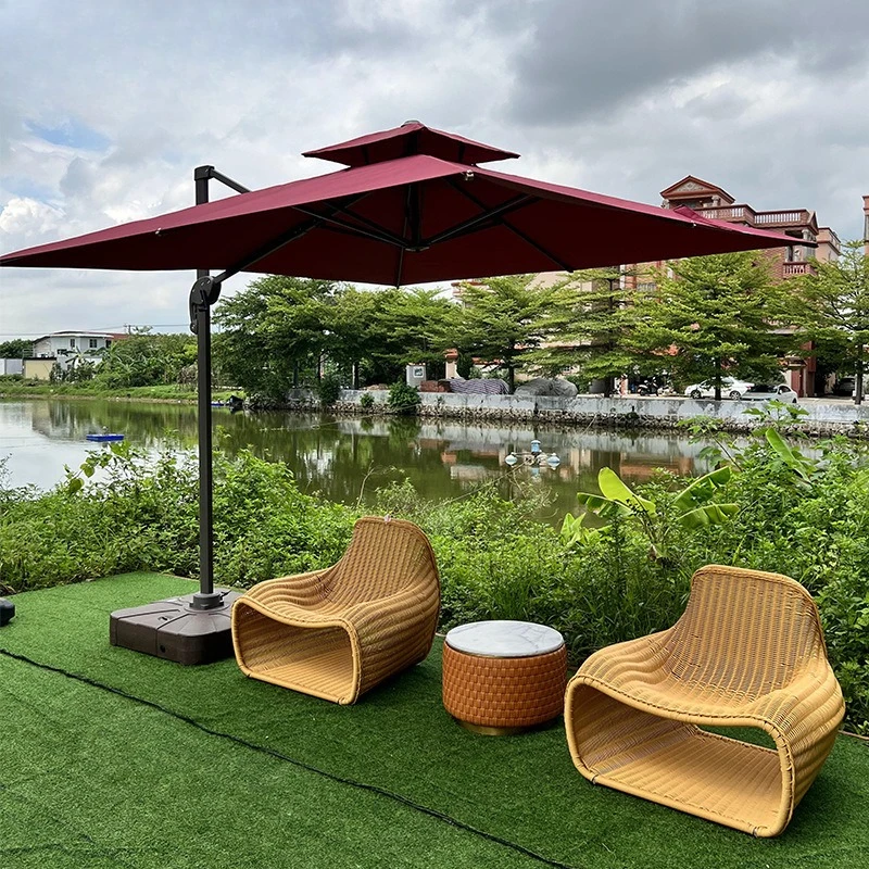 

Outdoor Garden Courtyard Rattan Sofa Indoor B & B Hotel Creative Rattan Art Single Lying Combination Furniture