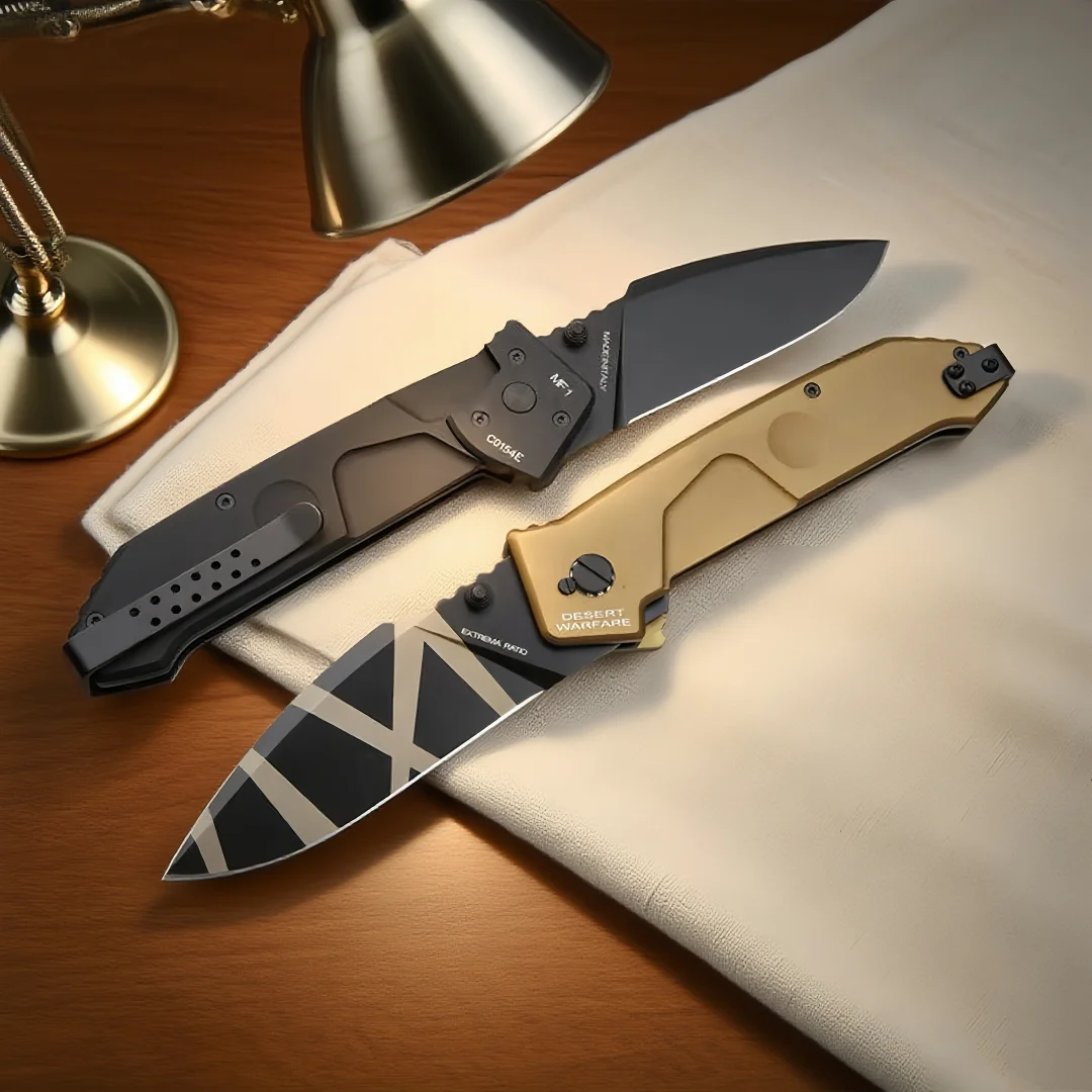 

MF1- Tactical Folding Knife N690 Steel Wilderness Survival Knife, Camping and Mountaineering Emergency tool knife