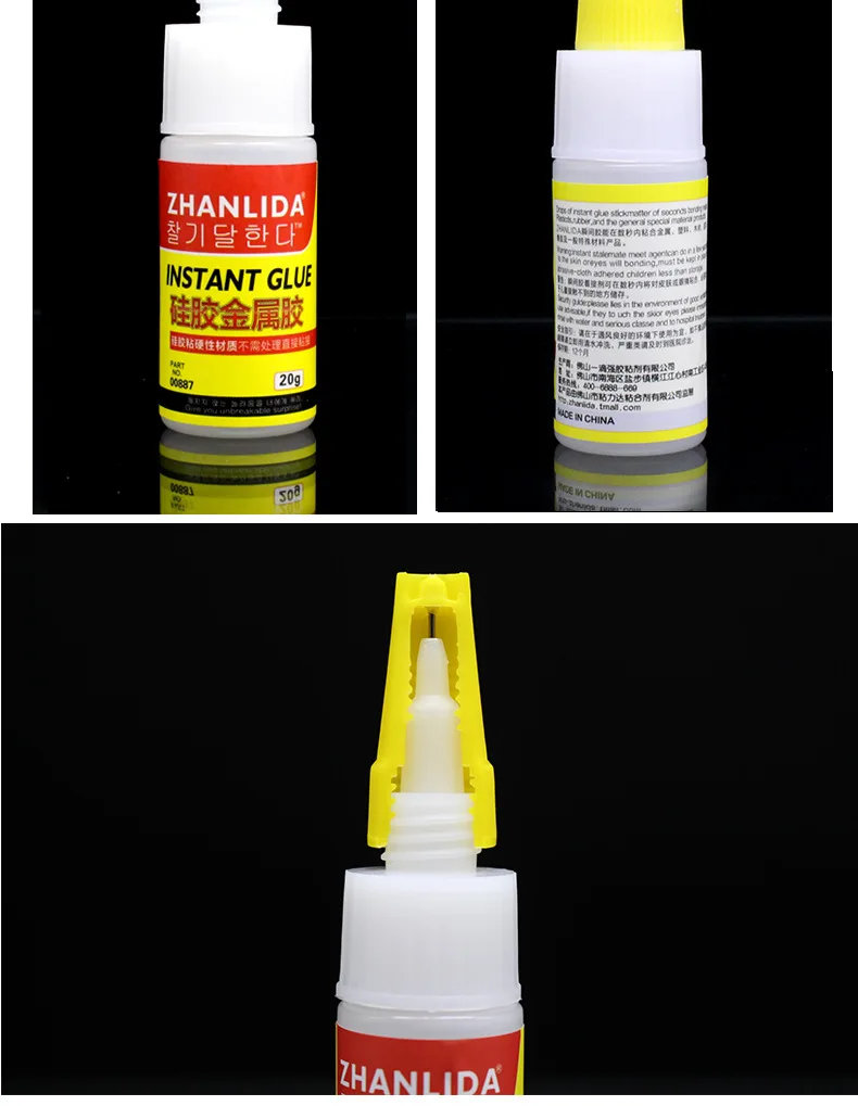 20g Super Cola Extra Forte Metal e Plástico Transparente de Silicone Adesivo Instantâneo PP TPUTPRTPE Placa Phone Case Watch Strap