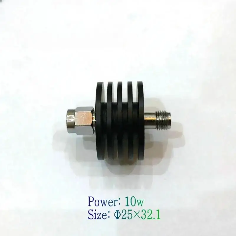 10W Coaxial Fixed Attenuator 1-40dB DC-6G 10 Watt RF Attenuator for Testing