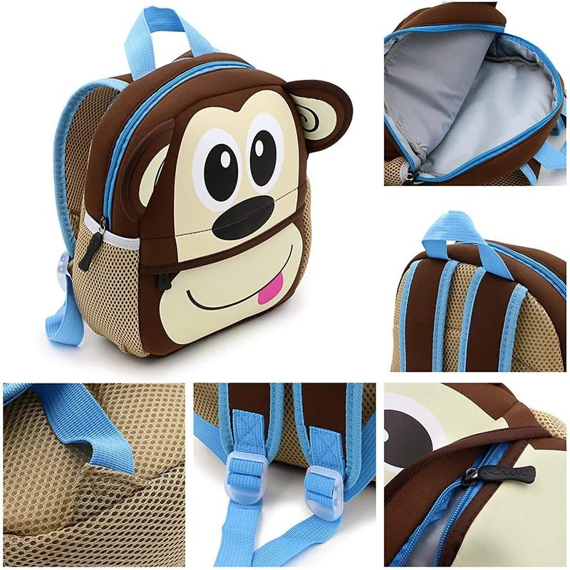 Cute Zoo Baby Backpack Super Light Kindergarden School Bags Gift