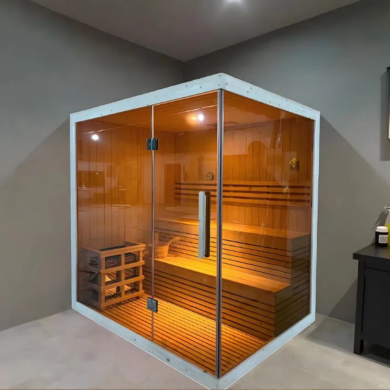 New Design Wholesale Price Red Cedar Traditional Dry Steam Sauna For Control Panel