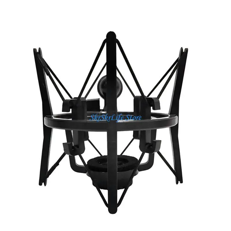 E65E Universal Mic Microphone Shock Mount Adjustable Clip Holder Stand Recording Bracket Professional