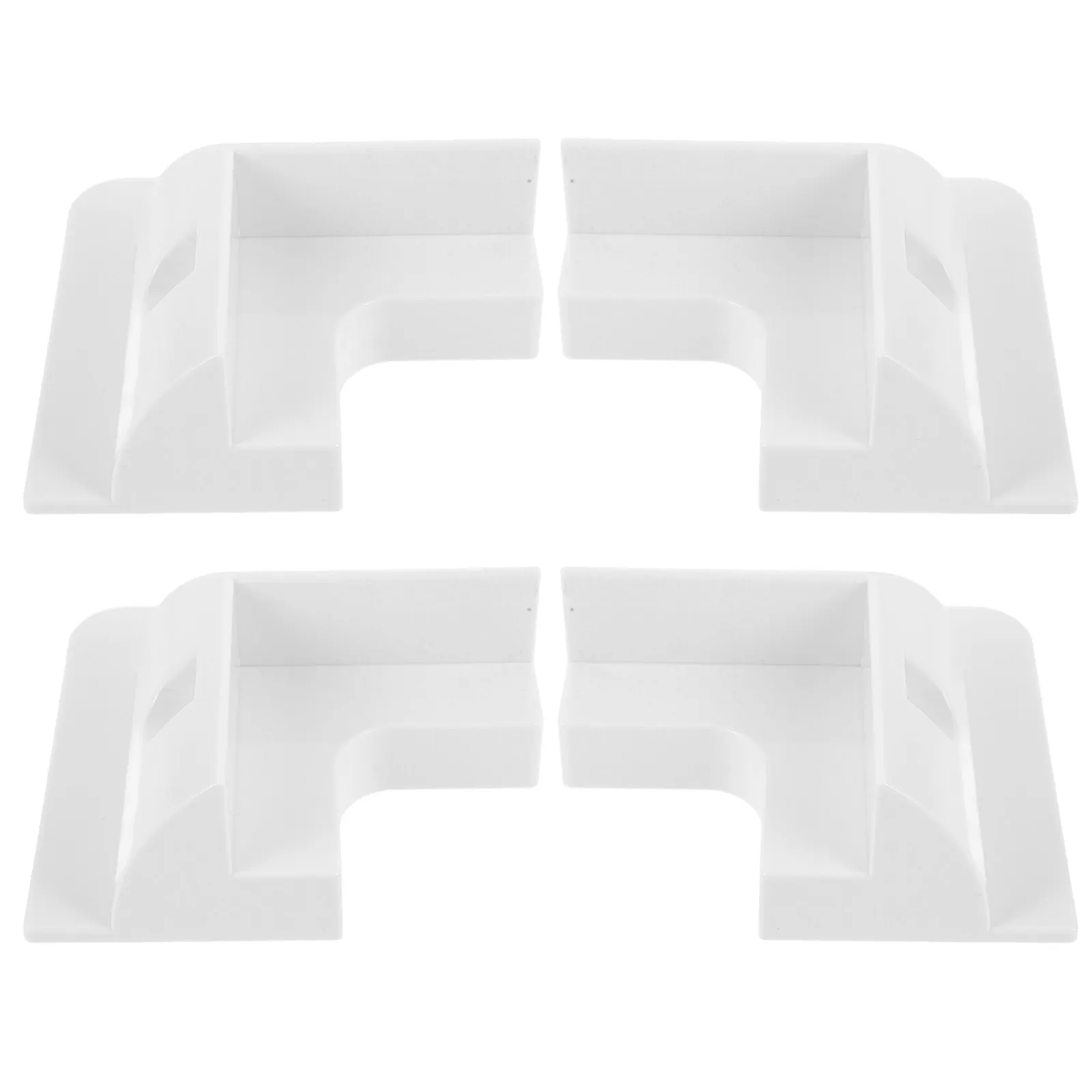 

4Pcs Solar Panel Mount Bracket for Rv Caravan Camper Flat Roof Heavy Duty Air Flow Cooling Design Easy Install No Drilling
