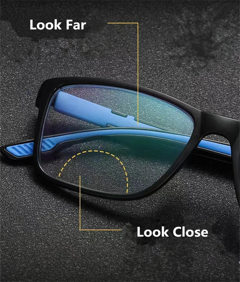 Reading Glasses Look Far Near Prescription Lens Bifocal Presbyopic Lenses for Myopia Dome Bifocals Lenses Flat Top Double-light
