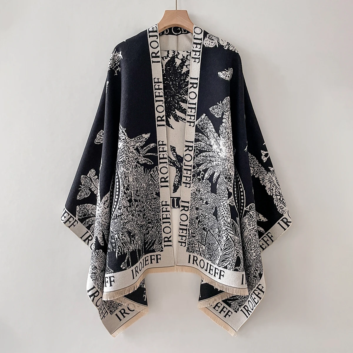 

Новинка 2025 года, зимний теплый кашемировый шарф, женское жаккардовое одеяло из пашмины, толстая шаль, шейный платок, модное пончо Bufanda Echarpe