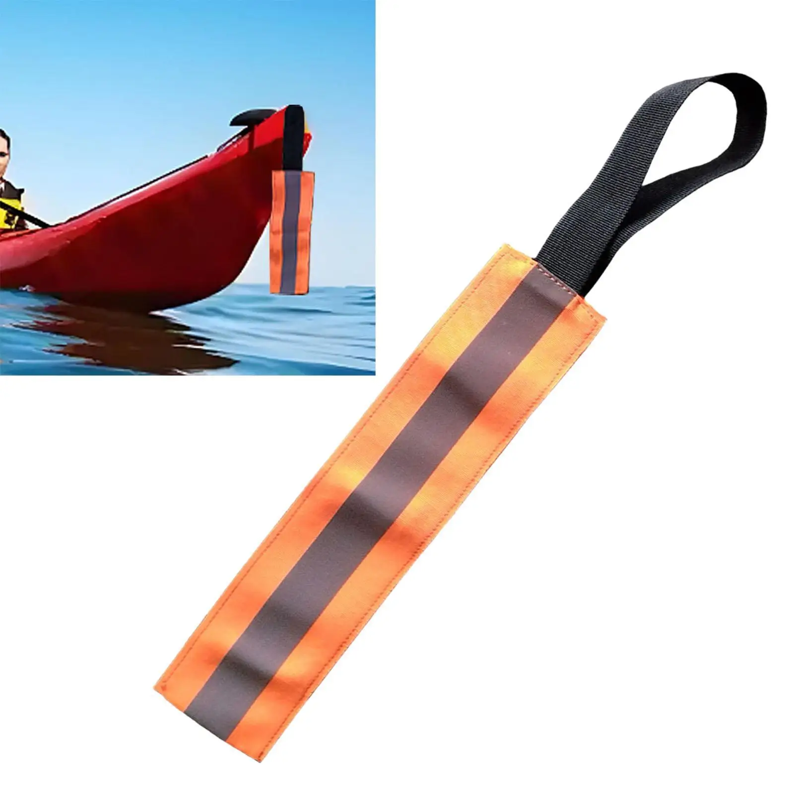 حزام علم كاياك محمول عاكس للضوء ملحق سحب آمن لشاحنة الزورق والسفر الطويل #1