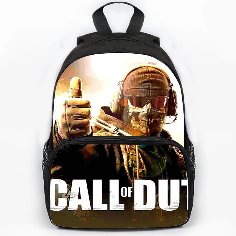 Children Bookbag Game Call of Duty Warzone Print Backpack Large Capacity Student School Bags Travel Bags Middle School Rucksack