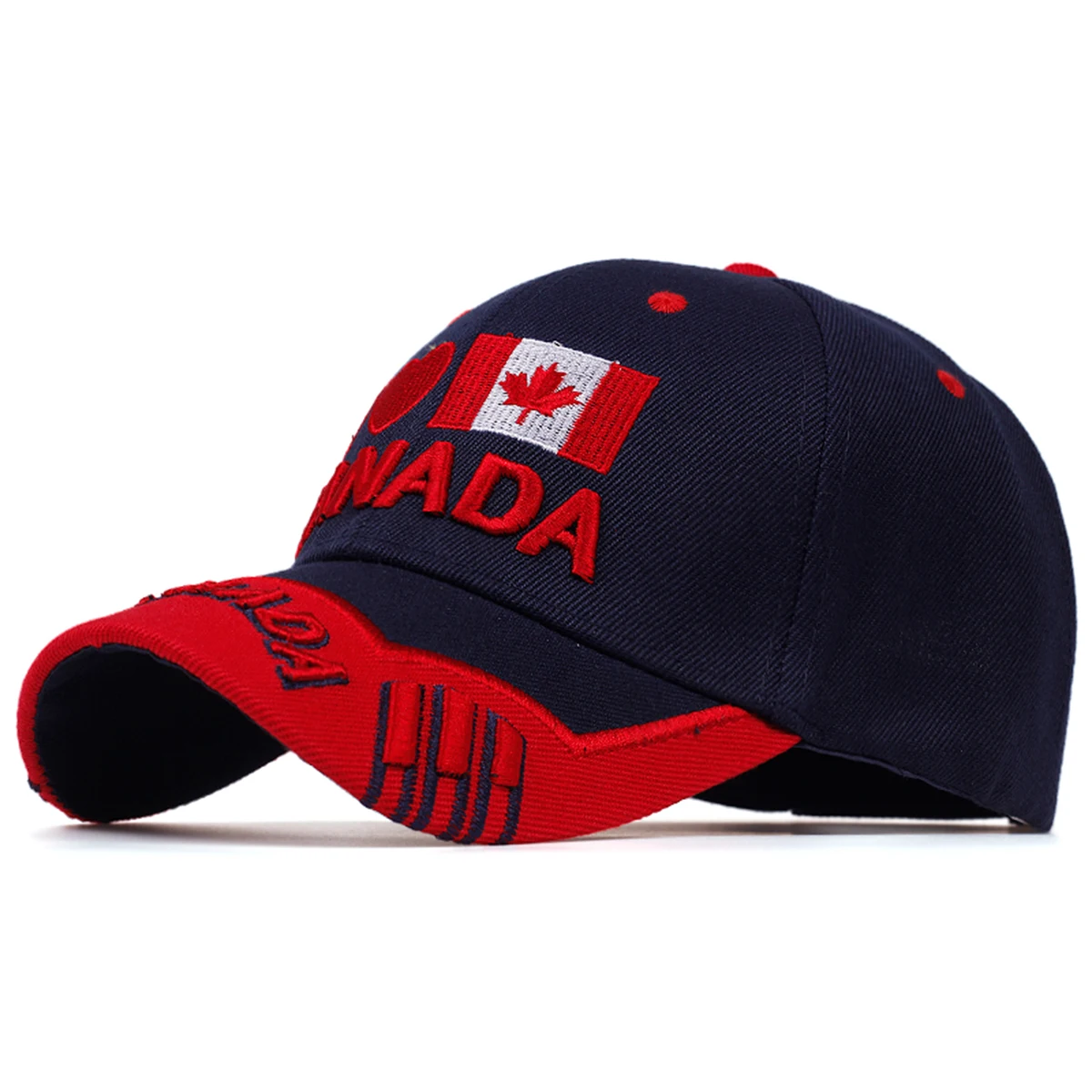 Unisex CANADA Embroidery Baseball Caps Spring Autumn Outdoor Adjustable Casual Hats Sunscreen Hat