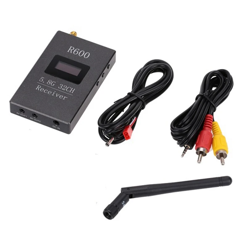 New LED Automatic  Receiver R600 5.8G 32 Channel Receiver For FPV DIY Racing Drone Long Distance Durable Easy Install