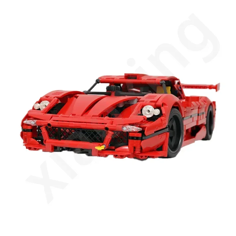 MOC-75543Classic90sF50GTSupercar Racing Building BlocksSet Building Blocks Model1937Parts MOC CreativeBoys KidsBirthday Toy Gift