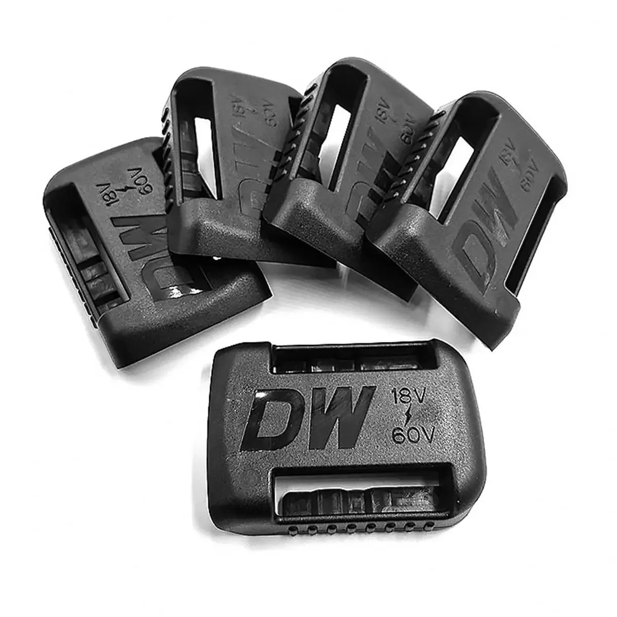 Battery Belt Clip 5/10PCS Battery Dock Holder for Dewalt 14.4/18V Li-Ion Batteries Power Tools Battery Dock Wall Storage Clip