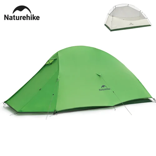 Imagen 1 del producto Naturehike 2024 nueva tienda de campaña con Base de nube ultraligera impermeable gran vestíbulo tienda de refugio viaje 1-2 personas tiendas de campaña portátiles