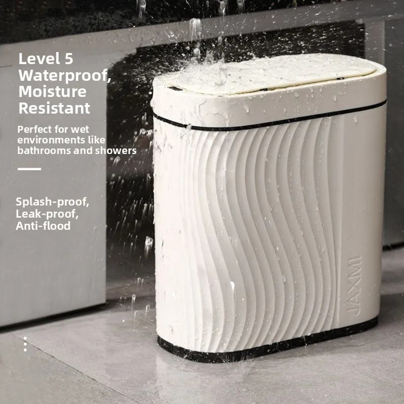 

Smart Sensor Tra Can Narrow pe Flip Cover for Home Bedroom Batoom Living Room Waterproof High End Luxury Slim Design