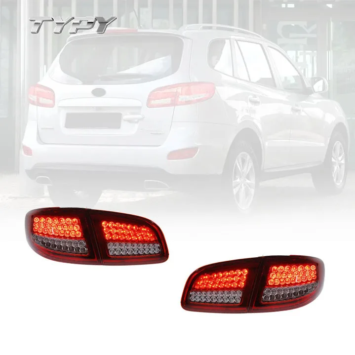 

Car Tail Lamp Assembly Modified LED Taillight Running Lights Brake Lights Turn Signal For HYUNDAI Santa Fe 2006-2012