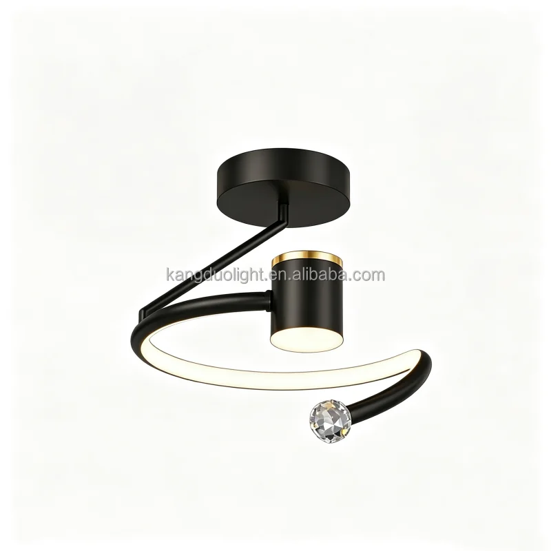 Starry Sky Projection Modern LED AC Surface-Mounted Iron Overhead Lamp 3500K Warm White Light 3-Year Warranty DIY for Entrance