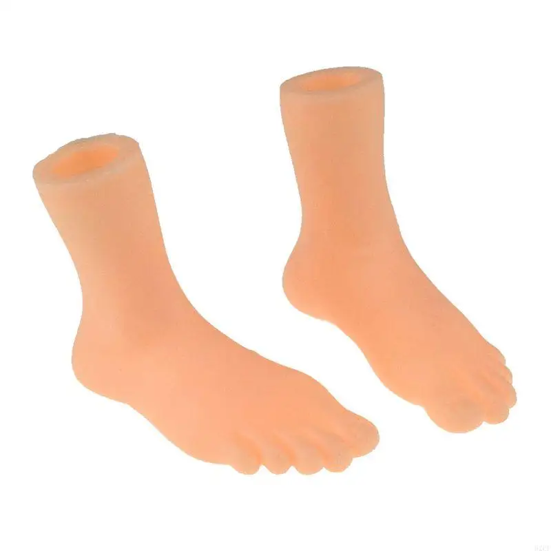 62CF 1 paire Mini doigts effrayants pour fête d'halloween, petit pied gauche droit