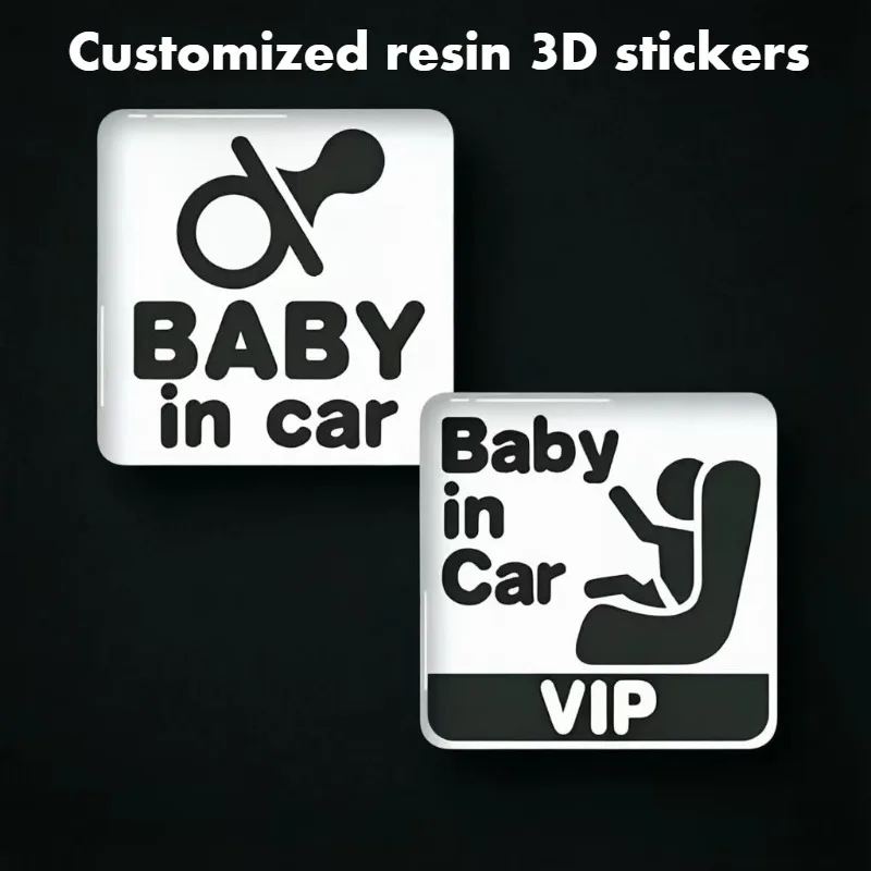 50PCS Custom Crystal Epoxy Resin Customized Logo, Epoxy Resin Label, Car Logo, Waterproof and Wear-resistant Trademark
