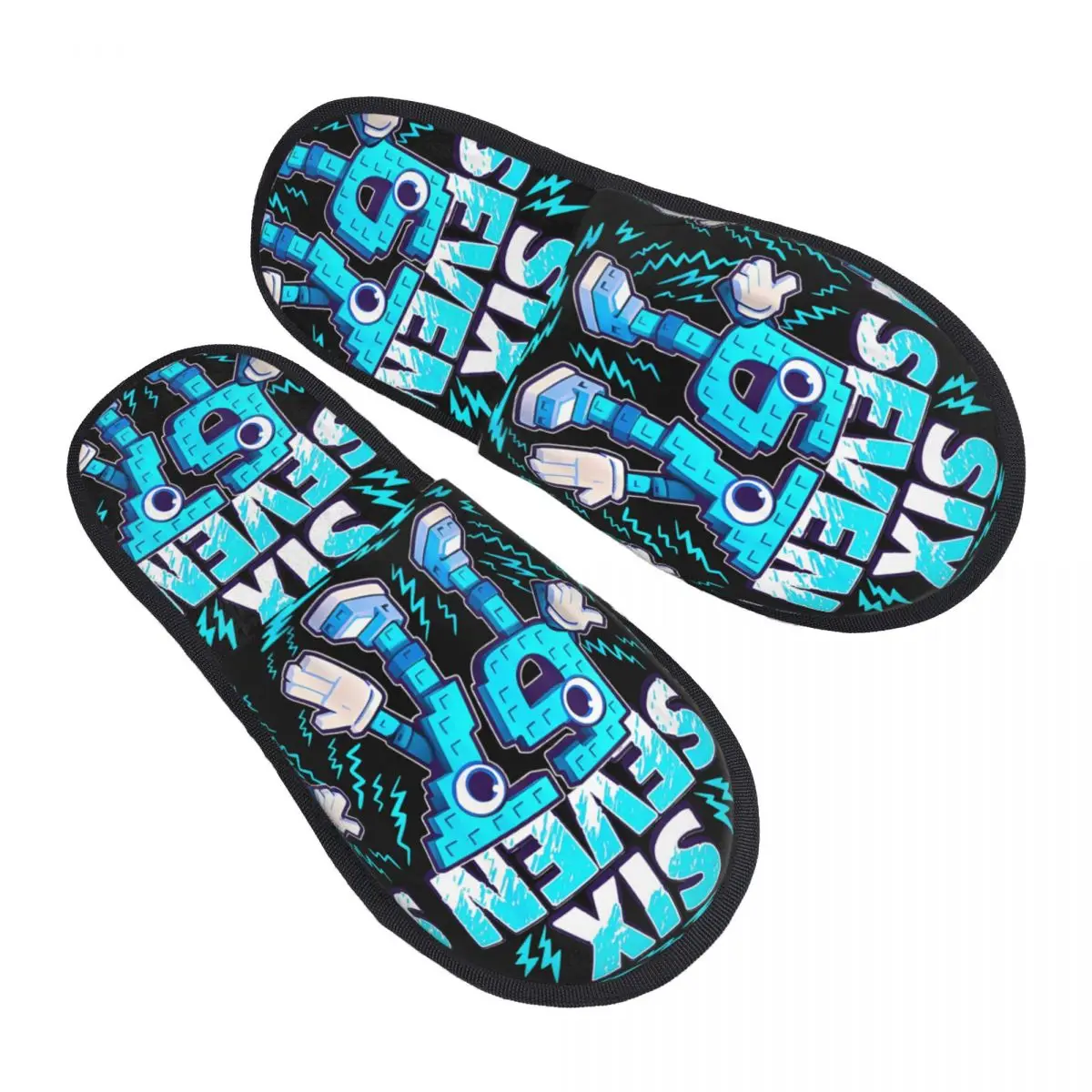 

Bruh Steal A Brainrot 67 Six Seven Funny Brainrot Meme House Slippers Anti Slip Cozy Memory Foam Slippers Indoor