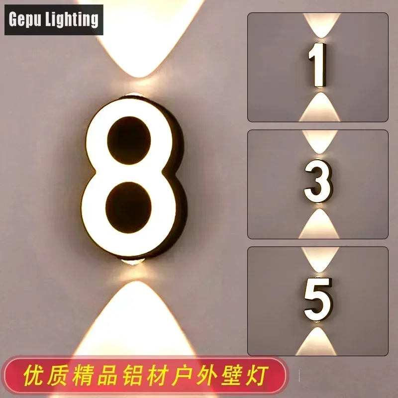 

Уличный водонепроницаемый светодиодный настенный светильник: простой атмосферный свет для спальни, прикроватной зоны, прихожей, лестницы, двери, стены