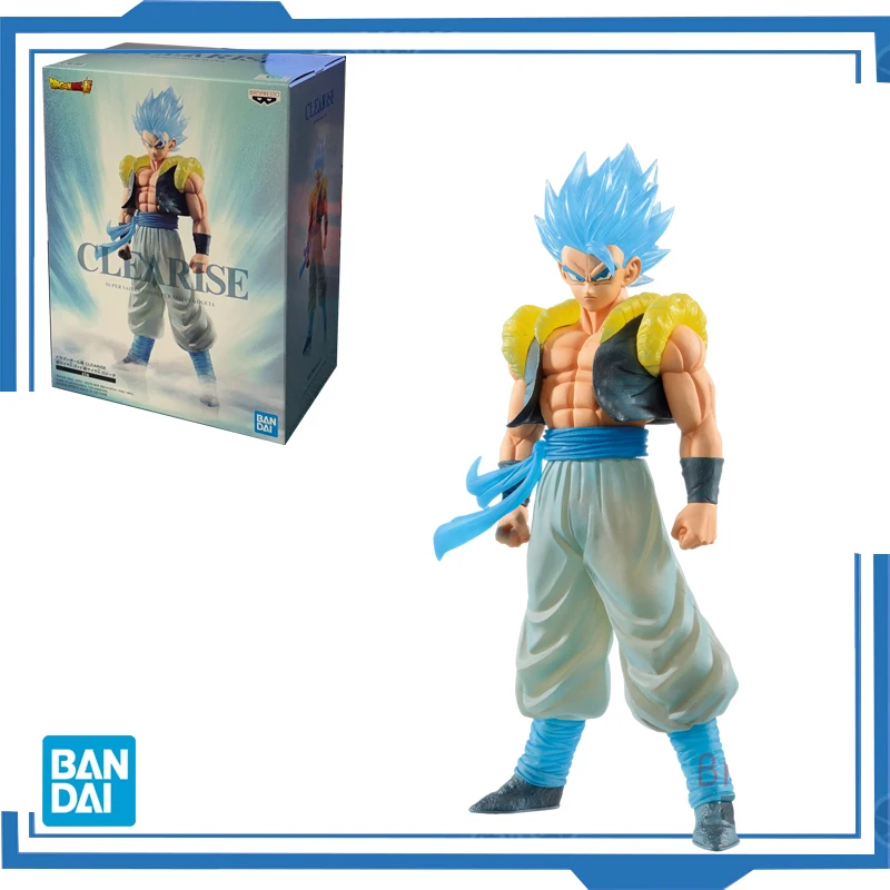 Bandai Original Banpresto Anime Dragon Ball Z CLEARISE Super Saiyan Blue Gogeta PVC Action Figure Collectible Model Toys