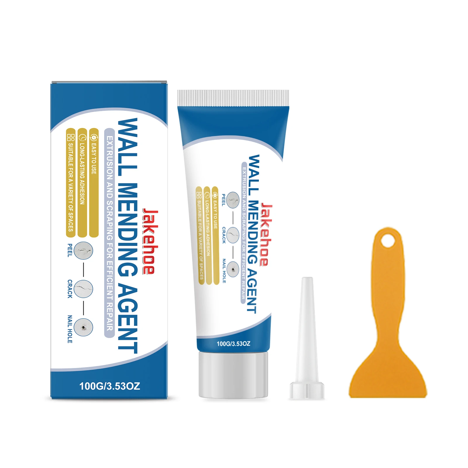 Wall Mending Paste Household Wall Repair Filler for Stains Graffiti & Peeling Paint Convenient DIY Wall Renovation