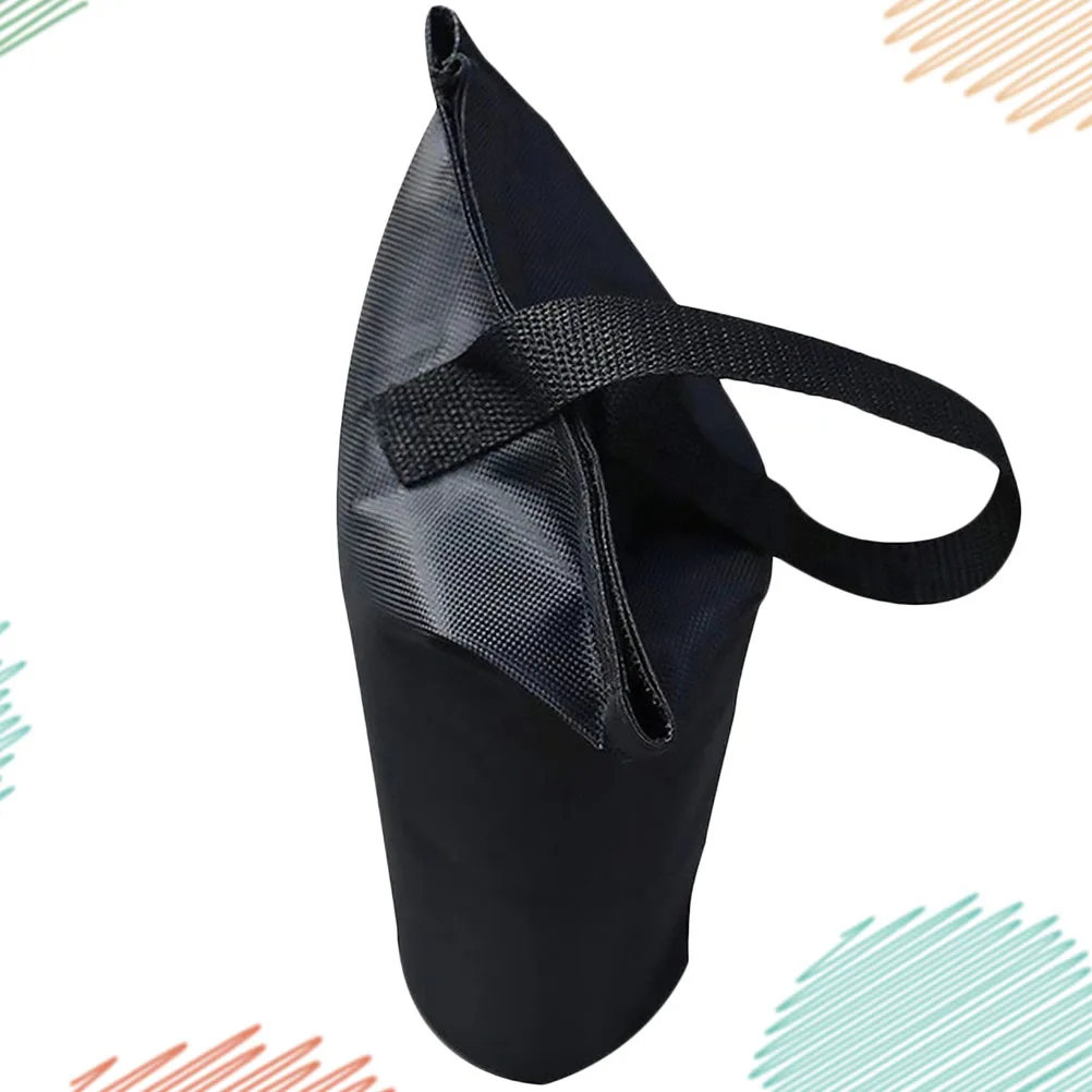 Sac de sable coupe-vent en tissu Oxford, 1 pièce, auvent pliant simple pour Camping en plein air, sac de sable fixe pour usage extérieur (uniquement 15x40cm noir)