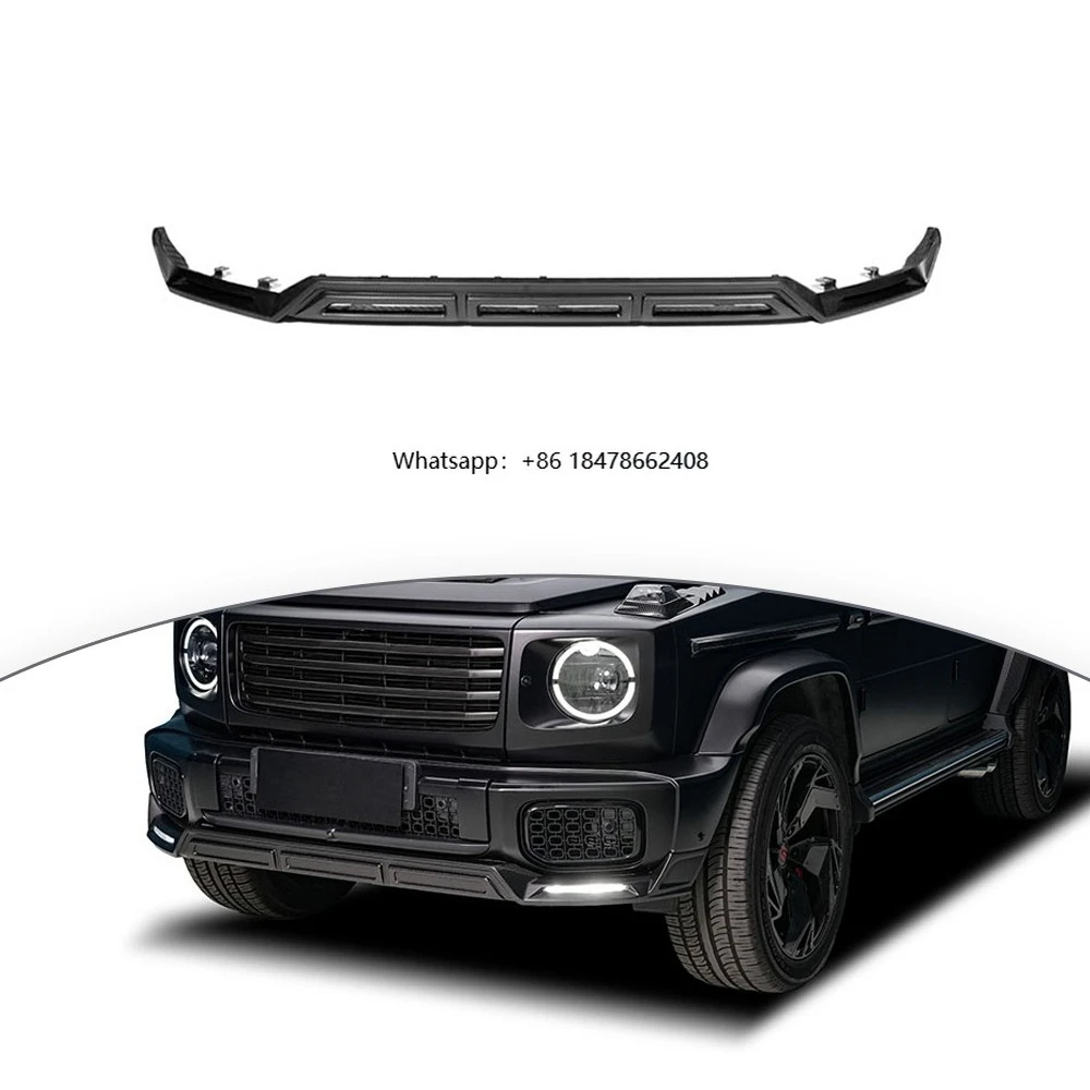 

Carbon Front for 2025y G Class W465 G450D Front Diffuser Bumper Anterior Lip Dry Carbon Exterior Auto Parts
