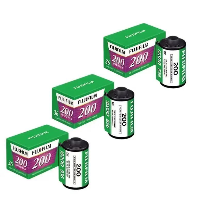 Película Fujifilm C200 a color de 35 mm, 36 exposiciones por rollo, 1-10 rollos para cámaras de película Kodak M35 F9 H35, dedicada para fotografía en exteriores.