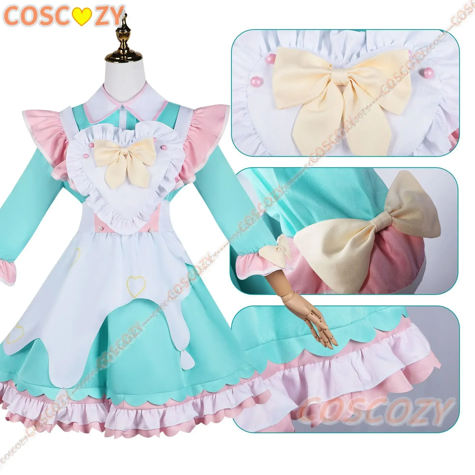 Game Needy Girl Overdose KAngel New Cosplay Costume Needy Girl Ame Chan Cosplay Costume Lolita Maid Dress Party Costume Anime