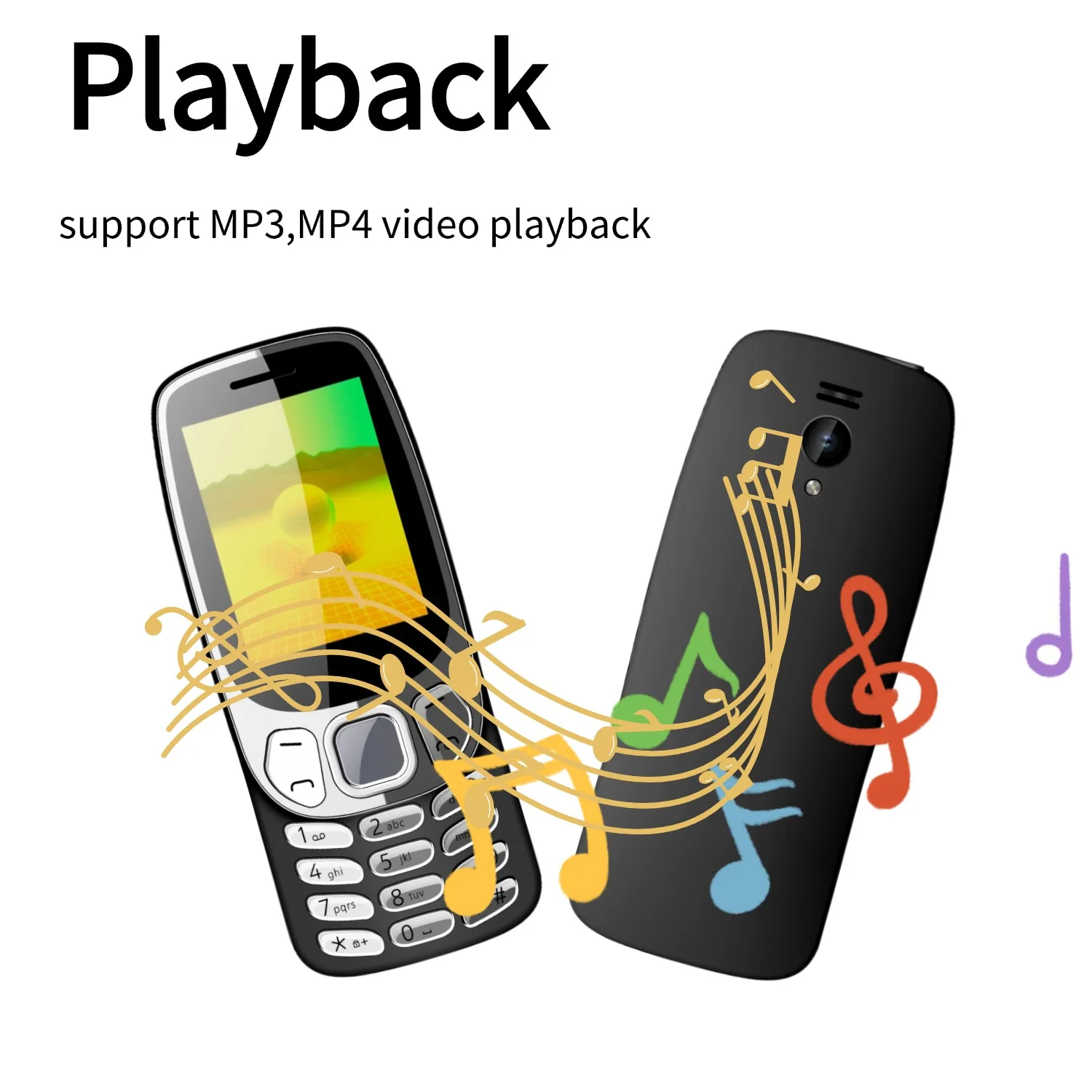 Mafam S3210 شاشة كبيرة منخفضة الإشعاع 2.4 بوصة GMS 2G بلوتوث ثنائي الشريحة عمر البطارية مفتاح كبير ميزة بأسعار معقولة الهاتف