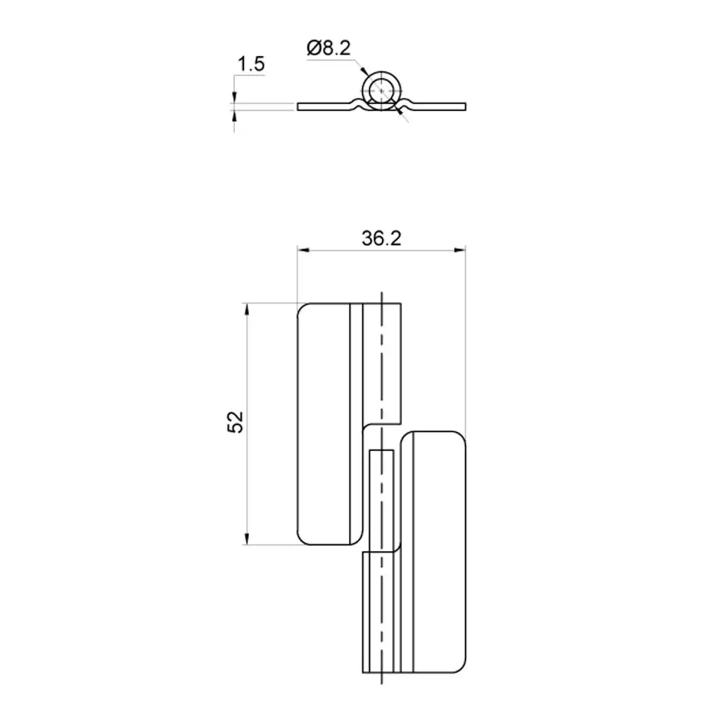 المفصلي بعقب عالمي الفولاذ المقاوم للصدأ الباب بعقب المفصلي للقوارب البحرية اليسرى