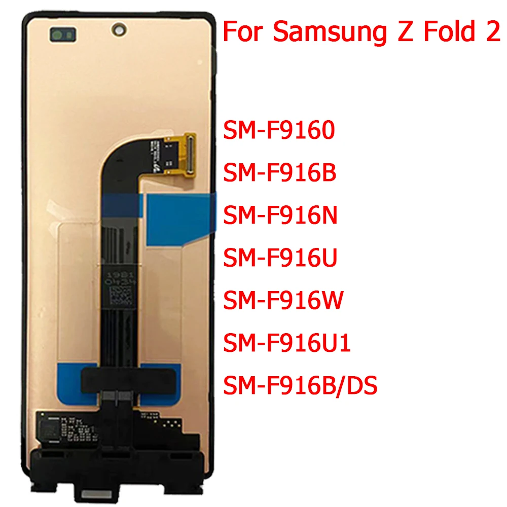 For Samsung Z Fold 4 3 2 LCD Replacement Display External Touch Screen 6.2\