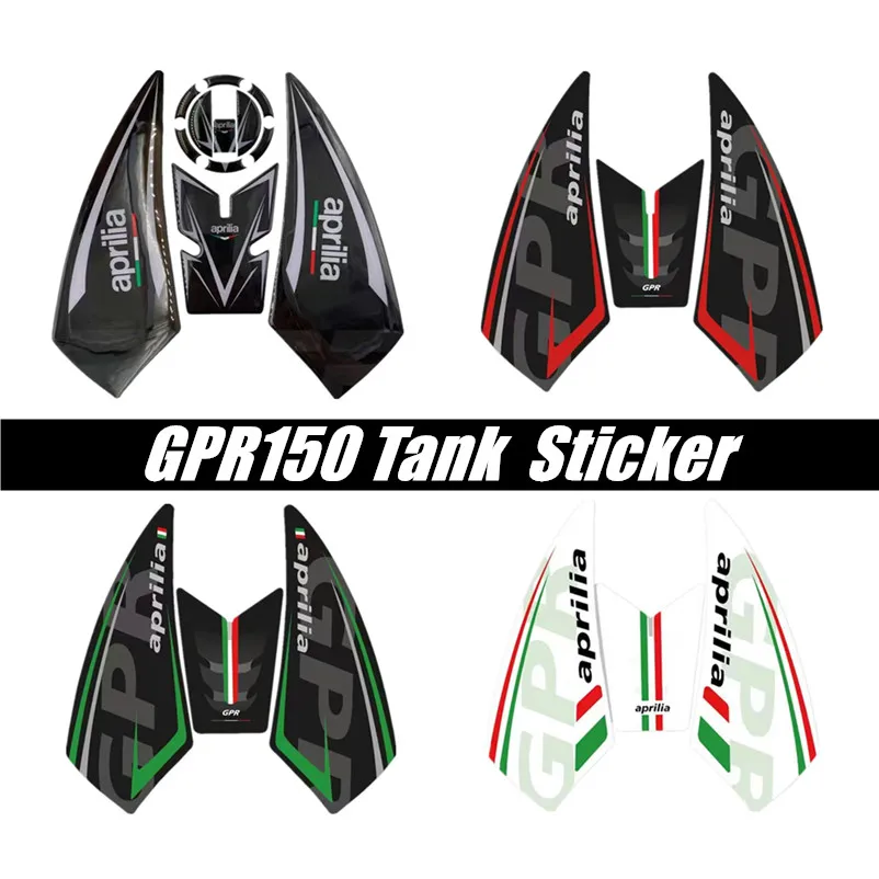 

For Aprilia GPR150 GPR250 GPR 150 250 Motorcycle Tank Pad Protector 3D Gel Sticker Decal