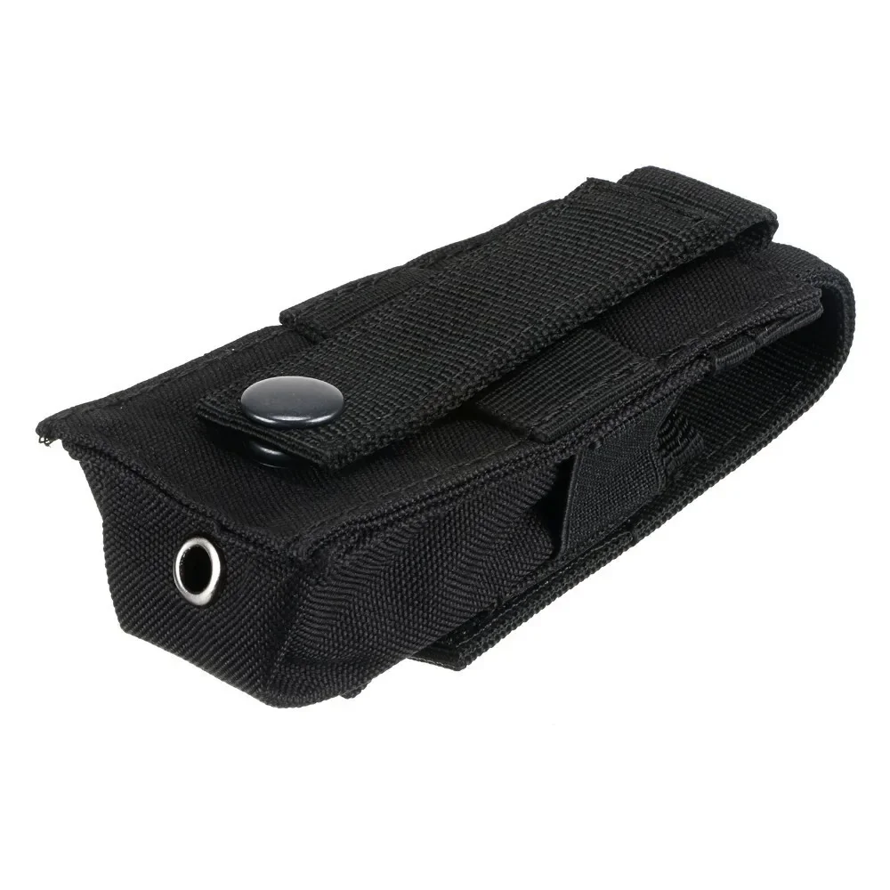 Tactical Pistol Magazine Pouch Single Mag Bag Molle Flashlight Pouch Torch Holder Case Outdoor Hunting Knife Holster