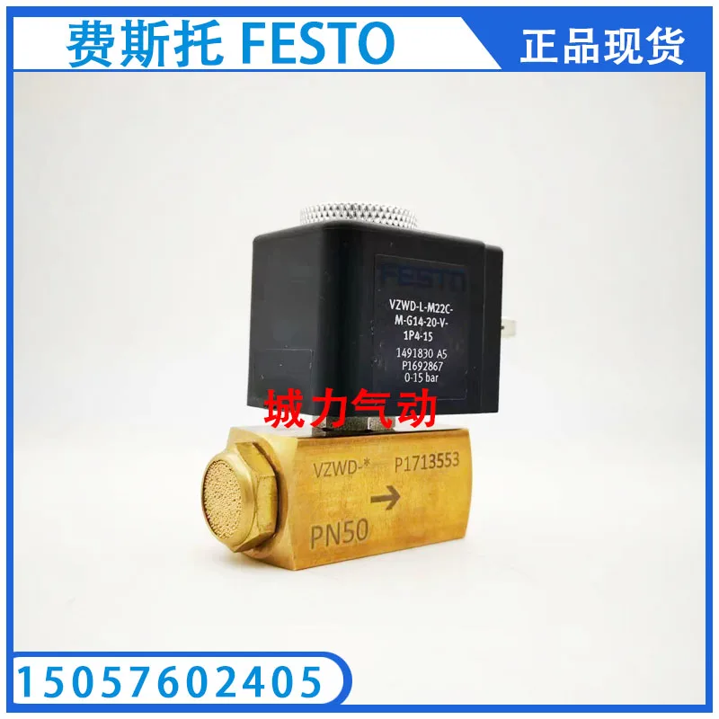 

Festo Solenoid Valve VZWD-L-M22C-M-G14-20-V-1P4-15 1491830