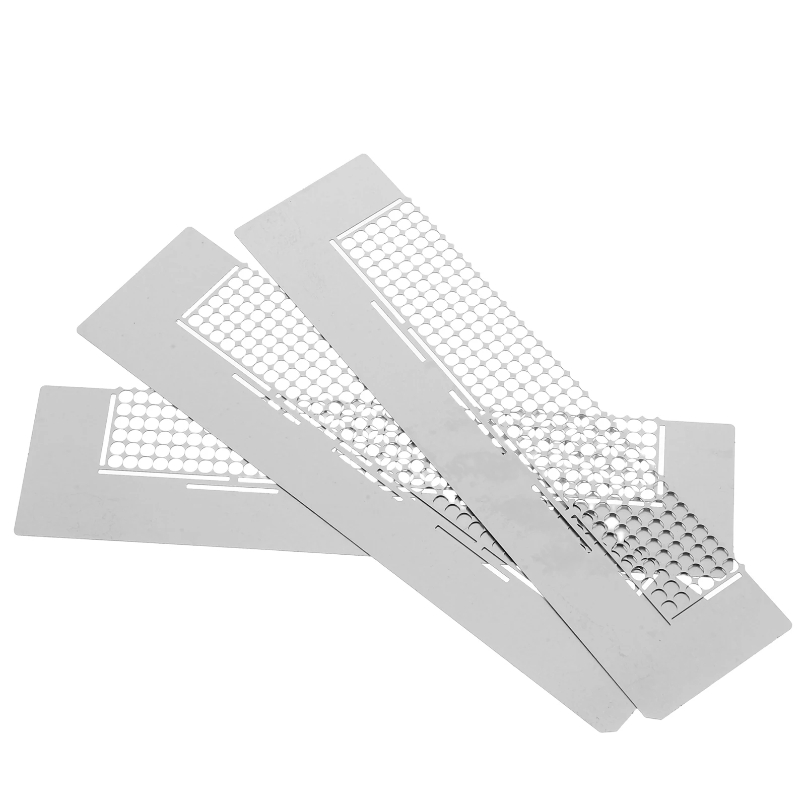 

3Pcs Stainless Steel Mesh Ruler Diamond Dotting Tool for DIY Rhinestone Embroidery Painting Crafts 216 Blank Grids
