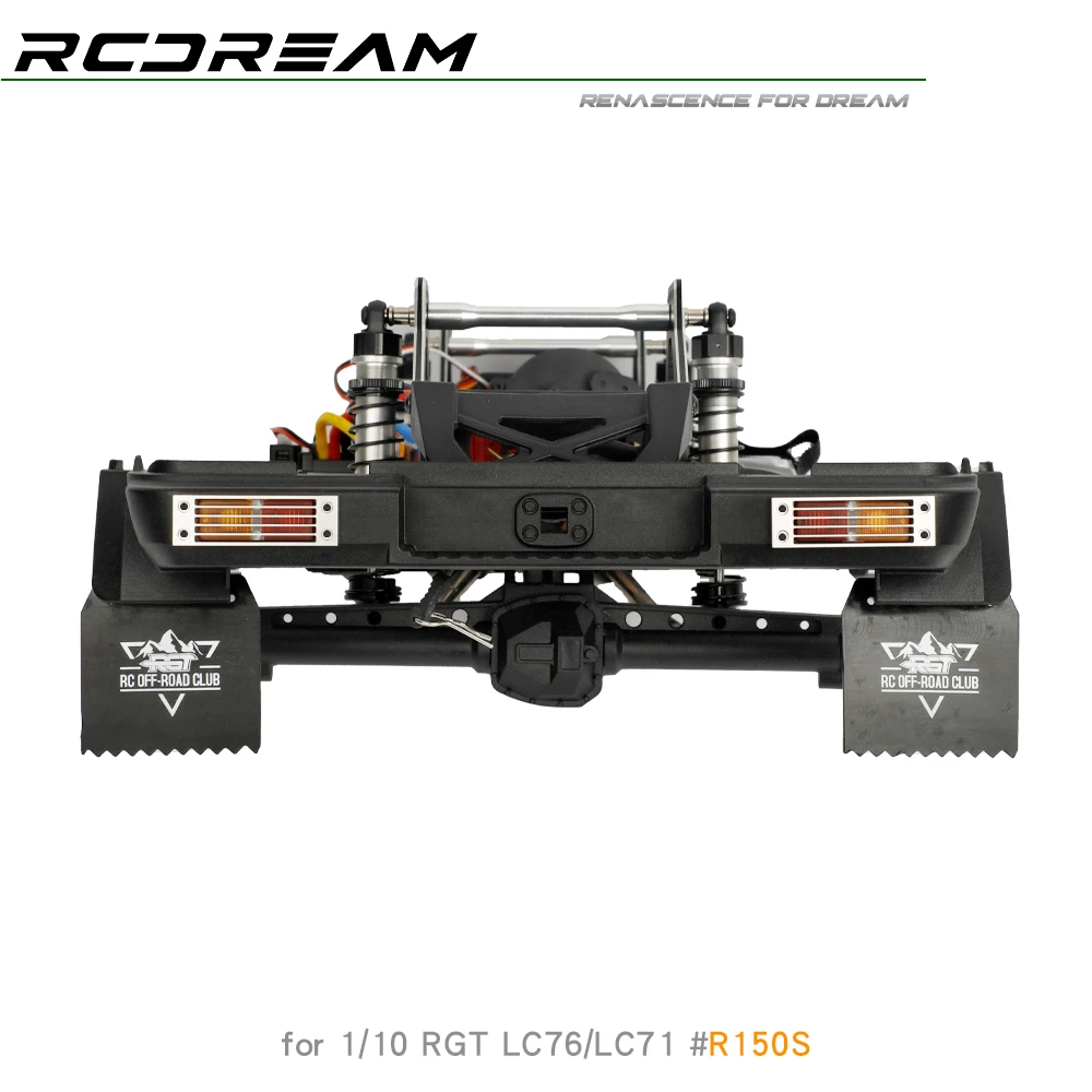 RCDream 1/10 Tail Light Protective Cover Net Sheets for RGT EX86190 EX86020 LC71/LC76 Rear Bumper Upgrade Parts #R150S