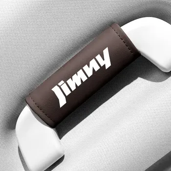 適用於鈴木吉姆尼 JB23 JB33 JB43 JB64 JB74 汽車內裝的 1 件真皮汽車車頂扶手把手手套門把手保護套 8 最佳銷售 鈴木 Wagon R 扶手 - №4